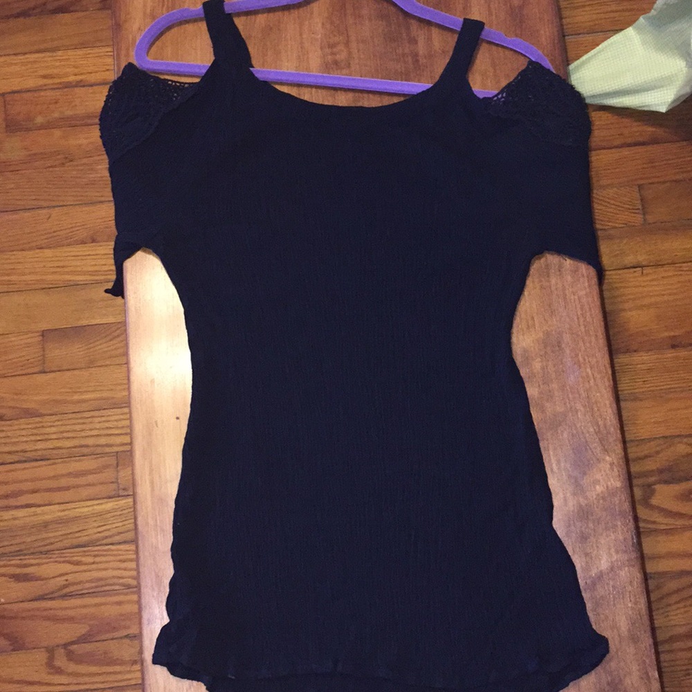 Black off the shoulders blouse zenergy by Chico
